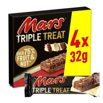 Mars Triple Treat Fruit & Nut Bars 4x32g-img