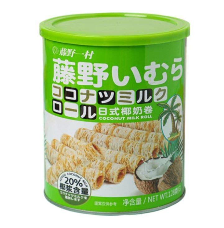 fujino yicun japanes coconut milk rolls 128g-img