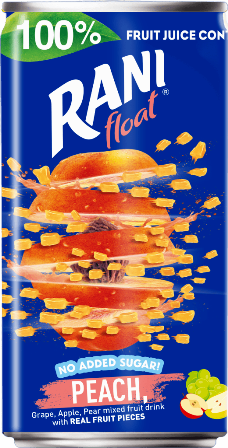 Rani Float Peach  No Sugar Peach Juice 180 ml-img