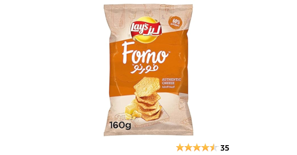 LAYS FORNO AUTHENTIC CHEESE BAKED POTATO CHIPS 160G-img