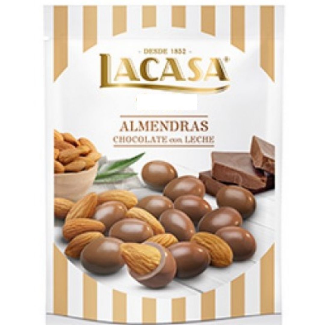 LACASA MILK COCOLATE ALMONDS 125G-img