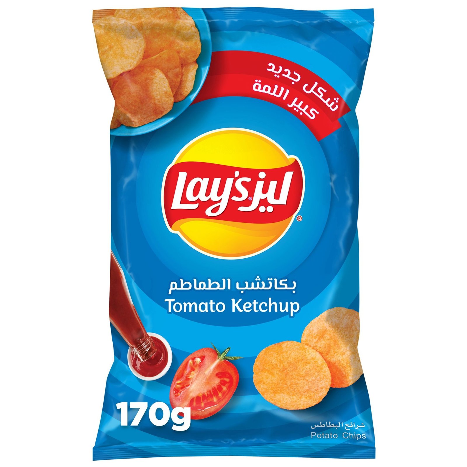 lays tomato ketchup potato chips 90g-img