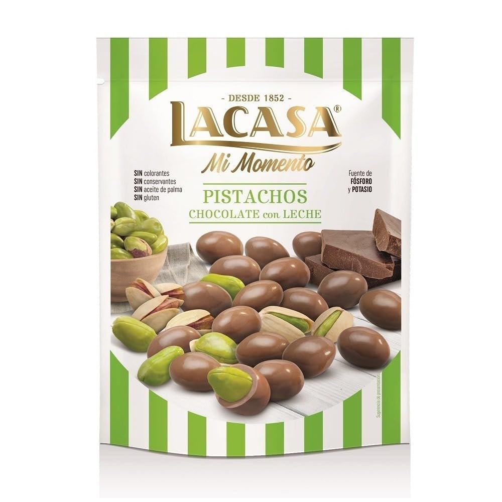 LACASA MILK COCOLATE PISTA CHIOS 100G-img
