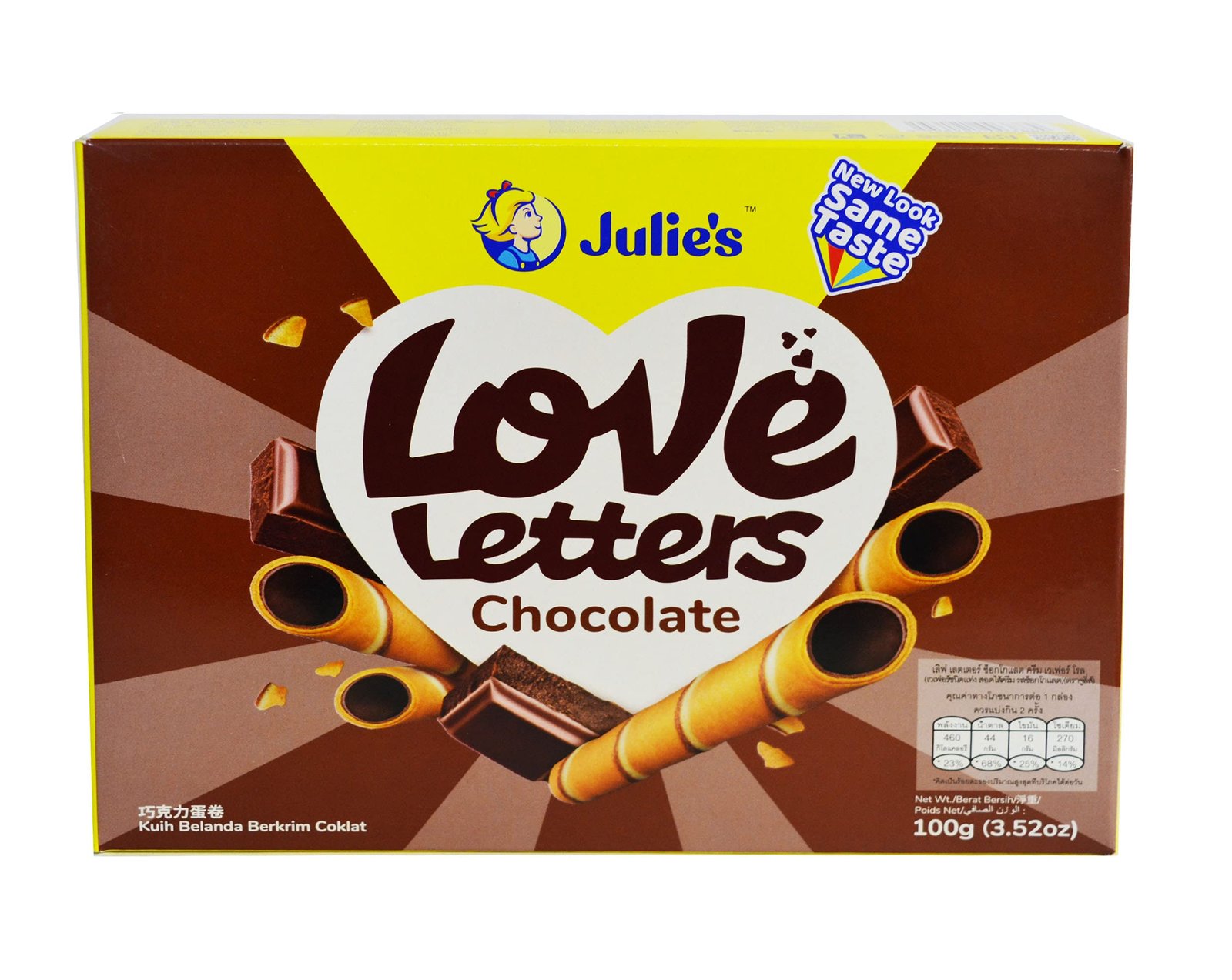 JULIES LOVE LETTERS CHOCOLATE 100G-img