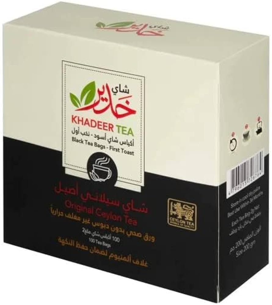KHADEER TEA ORIGINAL CEYLON TEA 100 TEA BAGS-img